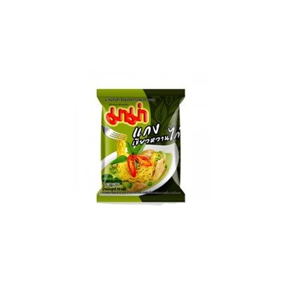 Лапша быстрого приготовления со вкусом курицы и зеленого карри 55 грамм /MАМА Noodles Chiсken Green Curry Flavor 55 gr