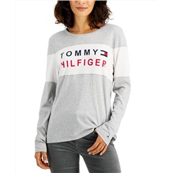 Tommy Hilfiger Long-Sleeve Colorblocked Logo T-Shirt