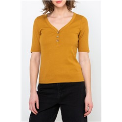 Camiseta Mostaza oscuro