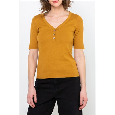 Camiseta Mostaza oscuro