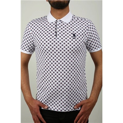 U.S. Polo Assn. U.s Polo Assn Beyaz Bonnet Slim Fit Polo Yaka T-shirt 1226024
