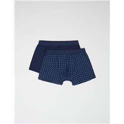 2 Boxers Pack, Men, Blue