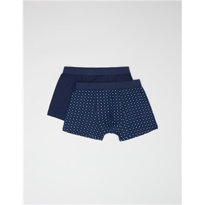 2 Boxers Pack, Men, Blue