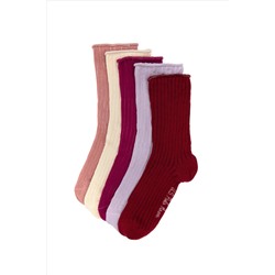 Kadın Koyu Frambuaz Çorap