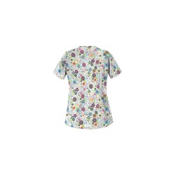 UA Floral Extravaganza Black Scrub Top