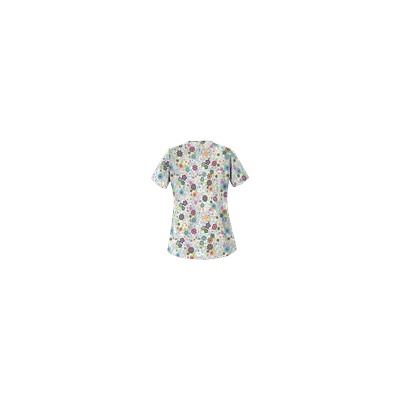 UA Floral Extravaganza Black Scrub Top