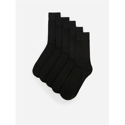 Socken mit hohem Baumwollanteil, 5er-Pack