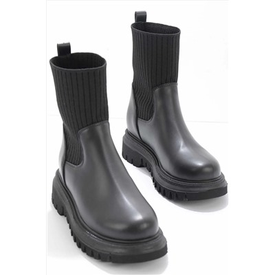 Bambi Siyah Kadın Bot & Bootie K02792021409