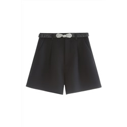 Short de lana Negro