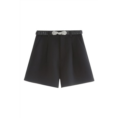 Short de lana Negro