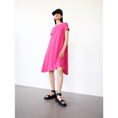 Asymmetric midi dress