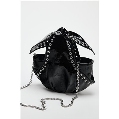 STUDDED MINI BUCKET BAG