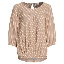 Damen Bluse mit diagonalen Streifen