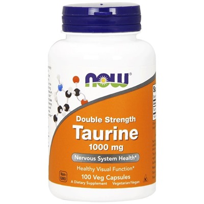 NOW Taurine 1000 мг, 100 капс