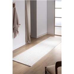 Vivre Bubble Halı - Bej - 80x300 cm