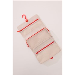 Neceser mediano nylon azul  beige