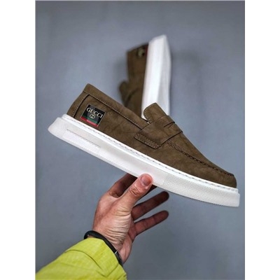 Легкая роскошная обувь Gucc*i Screener GG High-Top Sneaker 130225