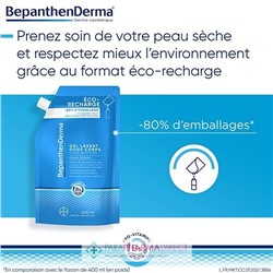 BepanthenDerma Gel Lavant Doux Corps 400 ml ECO-RECHARGE