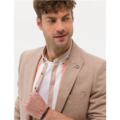 Turuncu Ekstra Slim Fit Spor Ceket