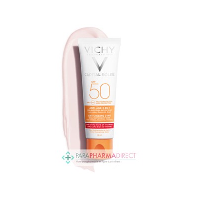 Vichy Capital Soleil SPF50 Anti-Âge 3-en-1 Soin Antioxydant 50ml