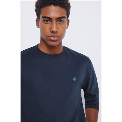 Camiseta básica manga larga acabado suave