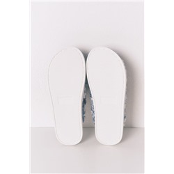 Zapatillas casa borreguito parche oso brillo