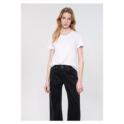 Mavi Beyaz Basic Tişört Slim Fit / Dar Kesim 1600952-620