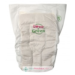 Love&Green Pure Nature - Couches Écologiques Non Blanchies - Taille 5 - 11 à 25kg - 33 couches