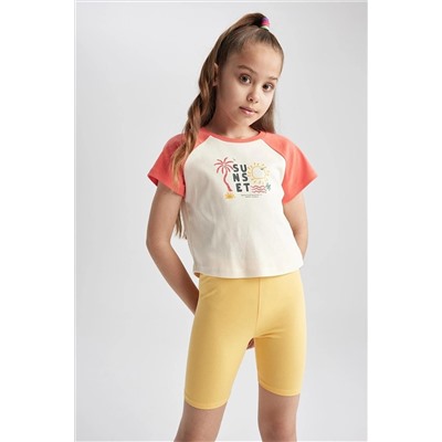 Defacto Kız Çocuk Kısa Boy Tayt J3485A623HS