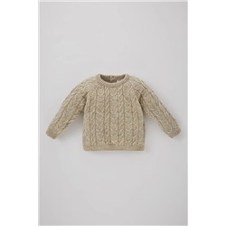 Defacto Erkek Bebek Regular Fit Bisiklet Yaka Kazak A3854A523WN