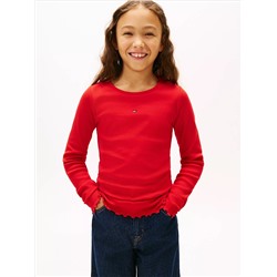 Kids' Long-Sleeve Ribbed Top