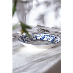 Reve Bleu Nuit Yemek Tabağı - 20 cm - Mavi/Beyaz