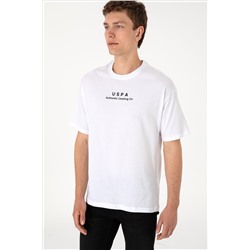 Erkek Comfort Fit Bisiklet Yaka Beyaz Tişört