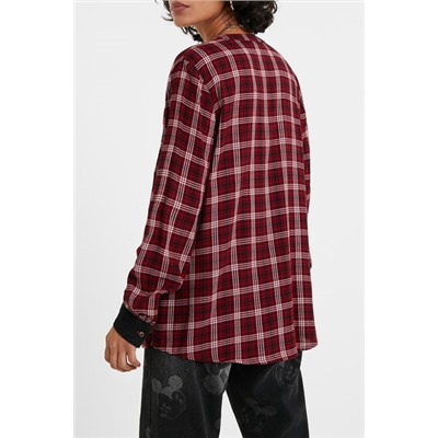 Blusa tartán bordados