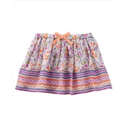 2-Piece Printed Crinkle Chiffon Skirt