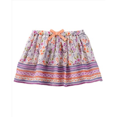 2-Piece Printed Crinkle Chiffon Skirt