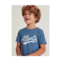 Baumwoll-T-Shirt mit Aufschrift