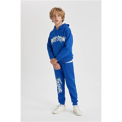 Defacto Erkek Çocuk Kapüşonlu Sweatshirt Eşofman Altı 2'li Takım B2922A823WN