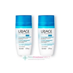 Uriage Déodorant Puissance 3 Bille 2x50mlLot  × 2