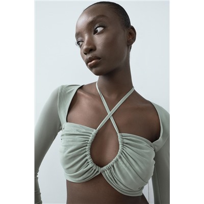 TULLE CROP TOP