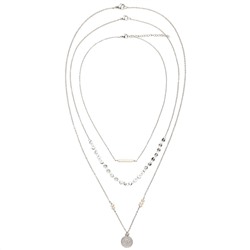 Kurze Damen Kette, 3-teilig