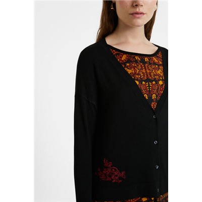 Chaqueta punto boho