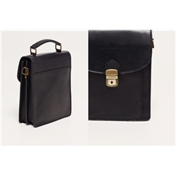 Bandolera de piel Malou Negro