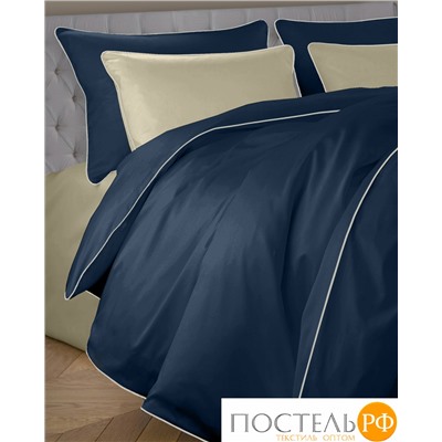 113310110-сгL15 Наволочка Satin Luxe 52х74 темно-синий