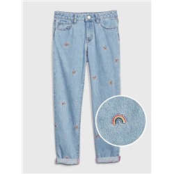 Kids Rainbow Girlfriend Jeans