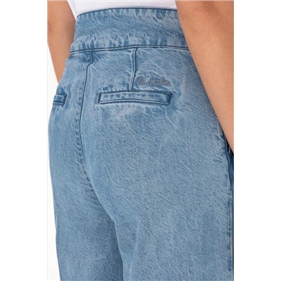 Kadın Açık Mavi Loose Fit Jean Pantolon