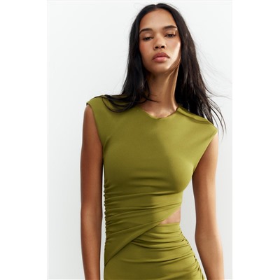 LONG DRESS WITH CUT-OUT DETAIL
