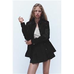 CHAQUETA DENIM TACHAS