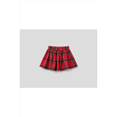 United Colors of Benetton Kurdaleli Ekose Etek 222A46L2G0008-911