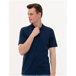 Lacivert Regular Fit Polo Yaka Merserize Tişört
